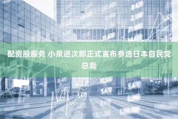 配资股服务 小泉进次郎正式宣布参选日本自民党总裁