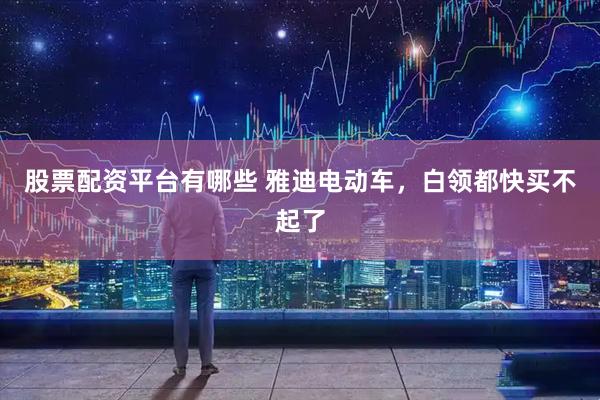 股票配资平台有哪些 雅迪电动车，白领都快买不起了